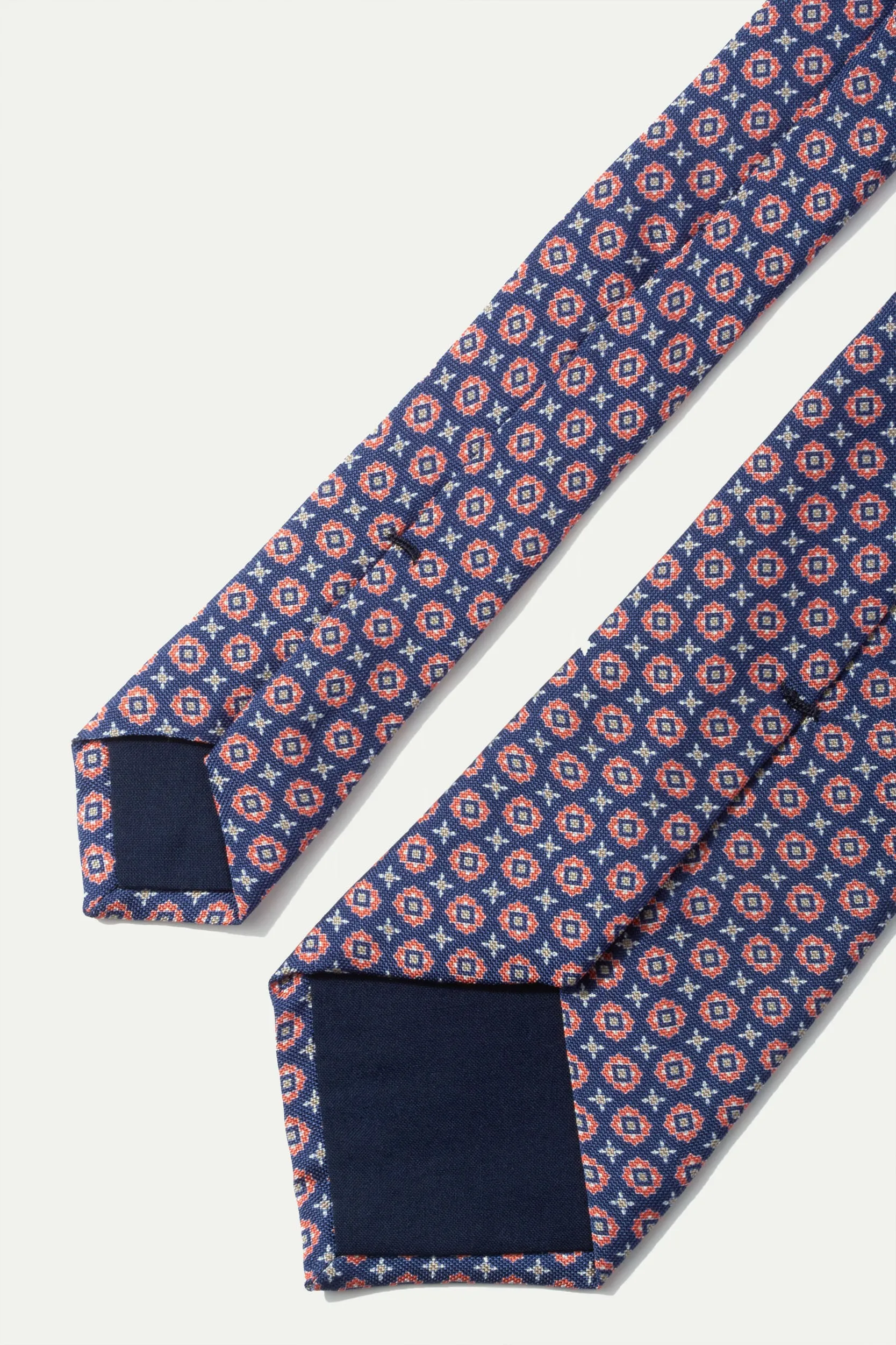 Blue and red light silk tie - Made In Italy sold by Pini Parma product image thumbnail 4
