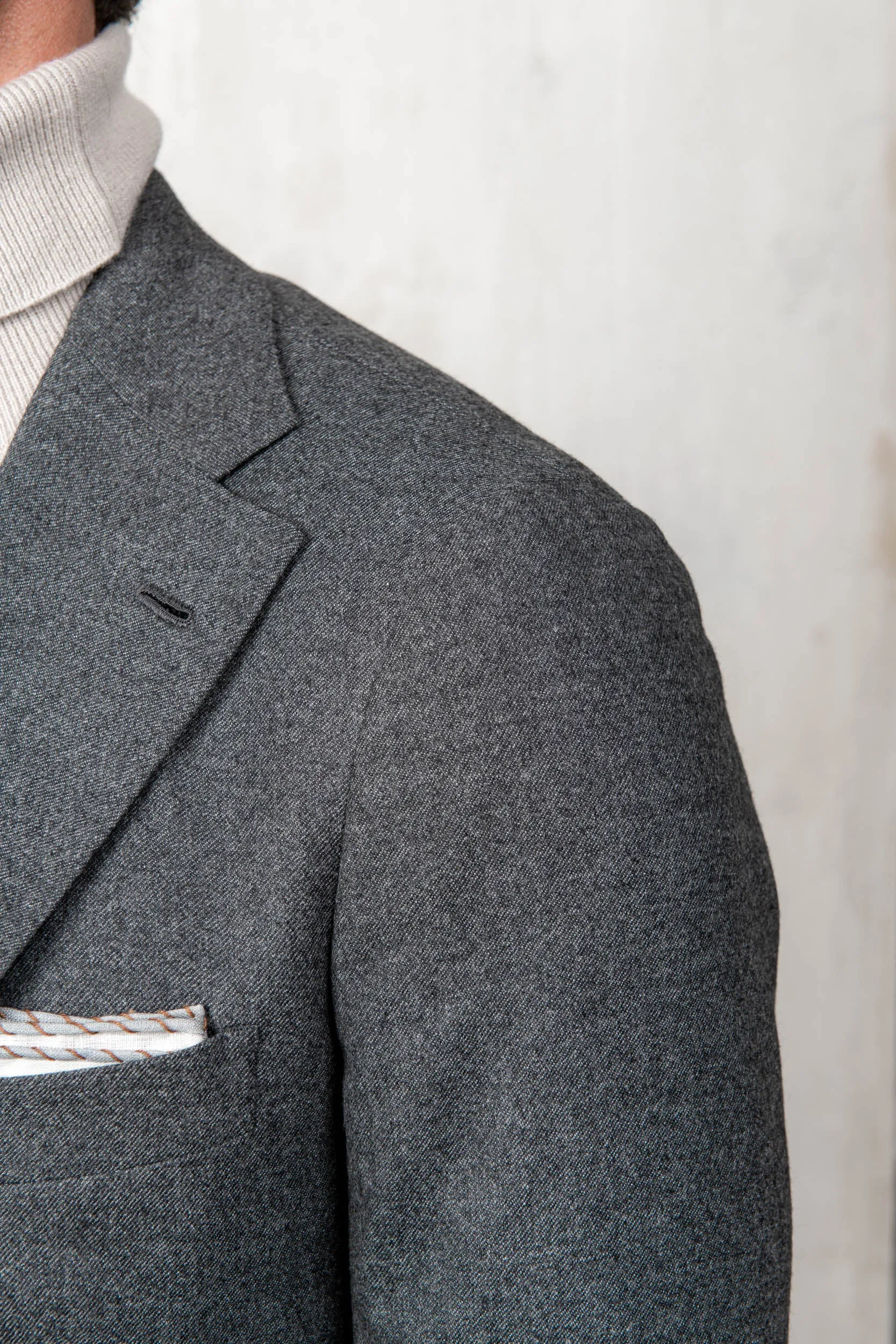 Anthracite Flannel jacket - Made in Italy sold by Pini Parma product image thumbnail 4