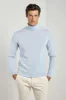Light blue cashmere turtleneck – Made in italy sold by Pini Parma