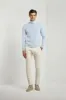 Light blue cashmere turtleneck – Made in italy sold by Pini Parma
