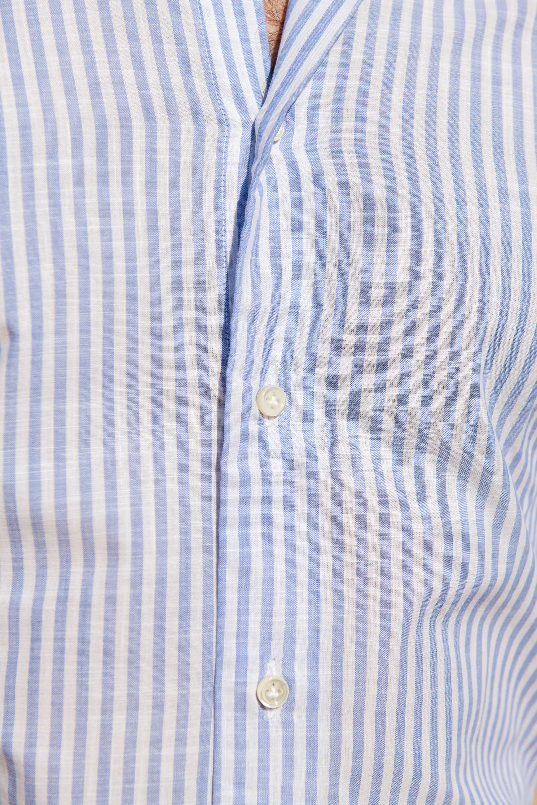 Button down light blue striped shirt ”Sartoriale collection”- Made In Italy sold by Pini Parma product image thumbnail 3