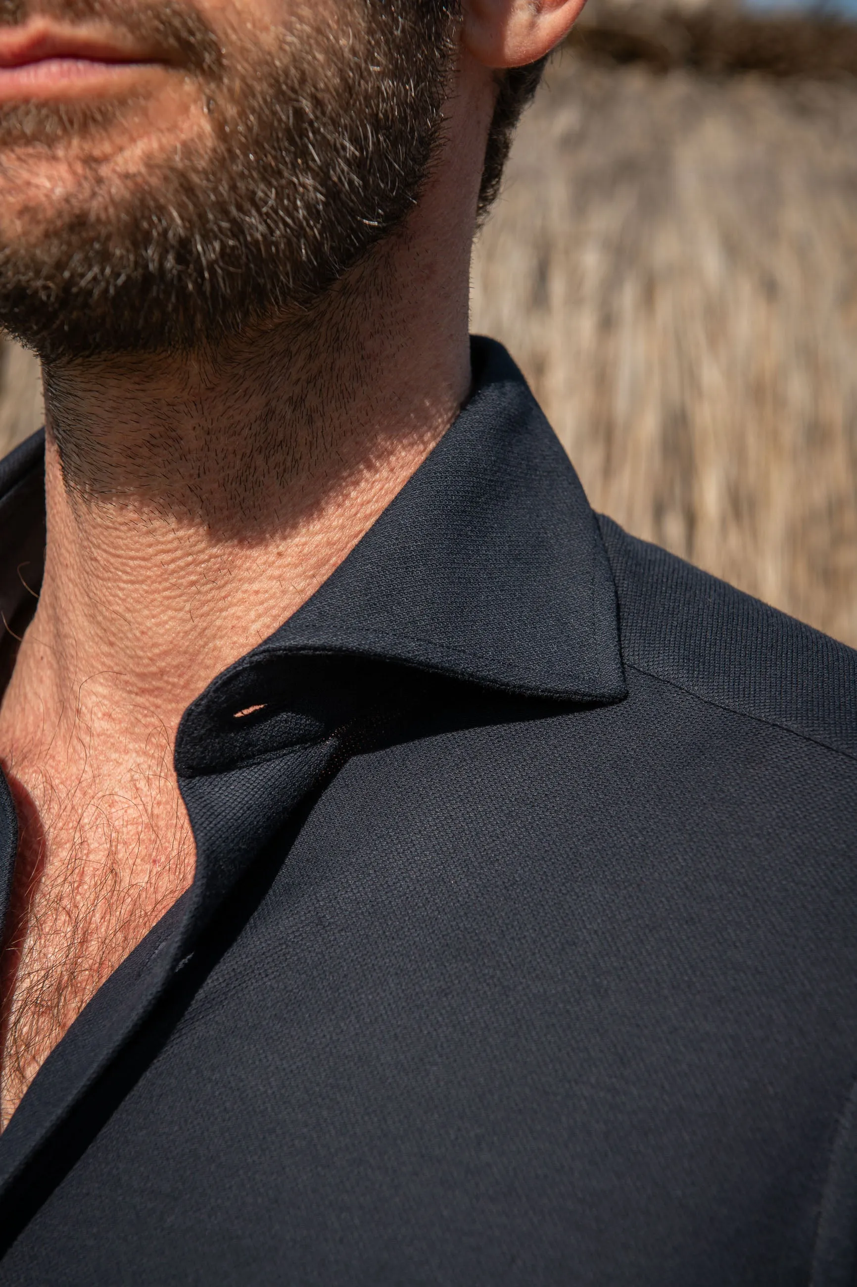 Navy jersey shirt - Made in Italy sold by Pini Parma product image thumbnail 2