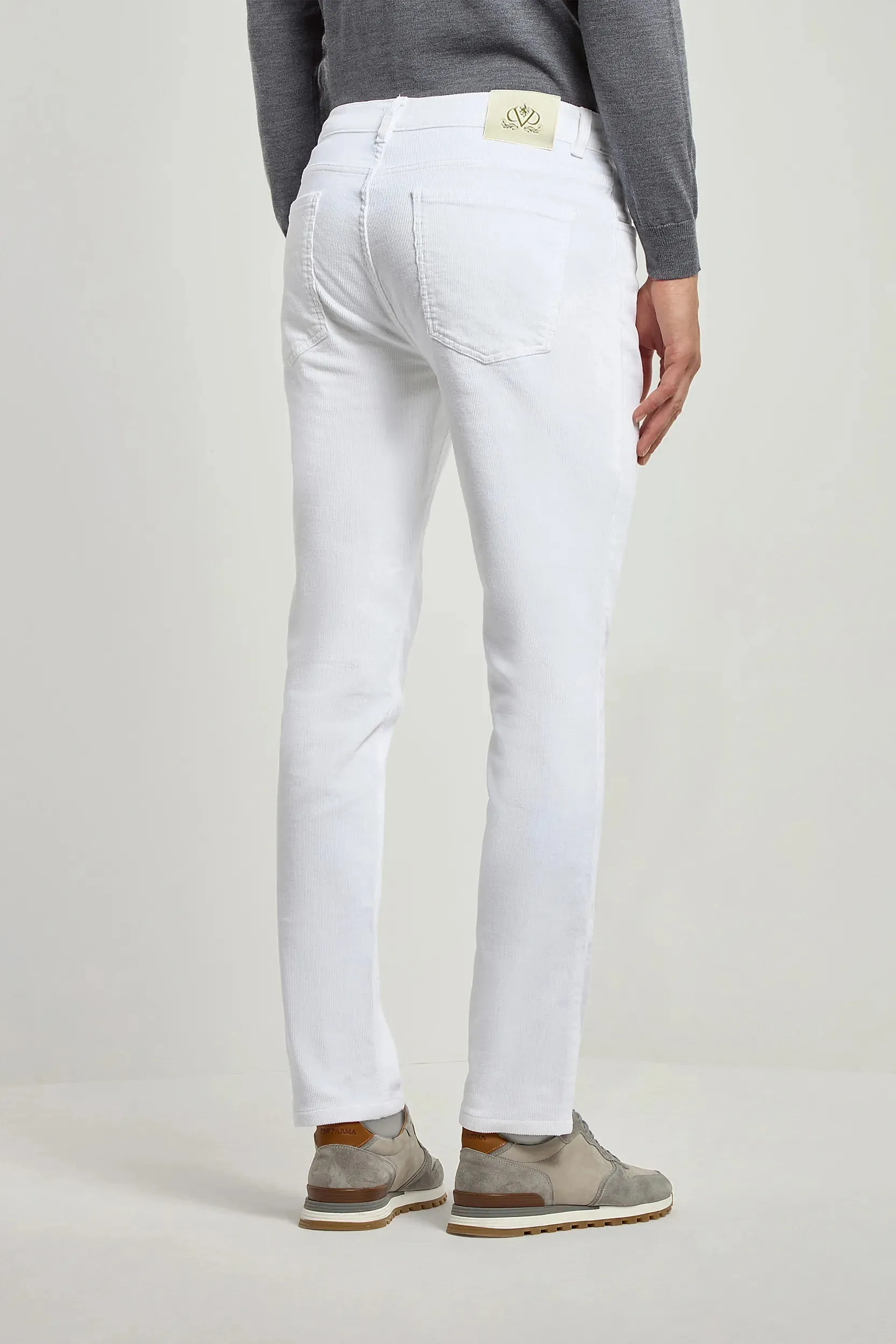 White corduroy 5 Pocket - Made in Italy sold by Pini Parma product image thumbnail 4