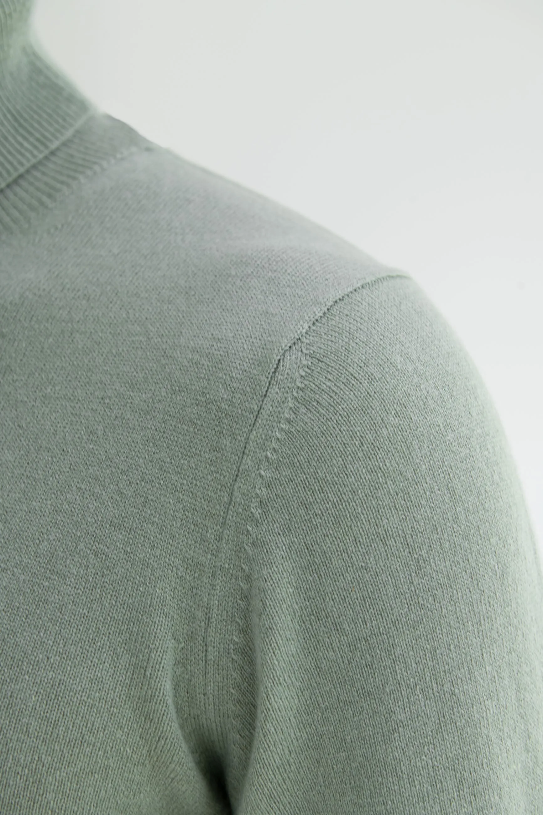 Sage cashmere turtleneck – Made in italy sold by Pini Parma product image thumbnail 2