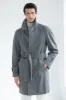 Grey raglan coat – Made in Italy sold by Pini Parma