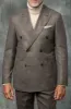 Brown double breasted suit - Made in Italy sold by Pini Parma