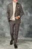 Brown double breasted suit - Made in Italy sold by Pini Parma