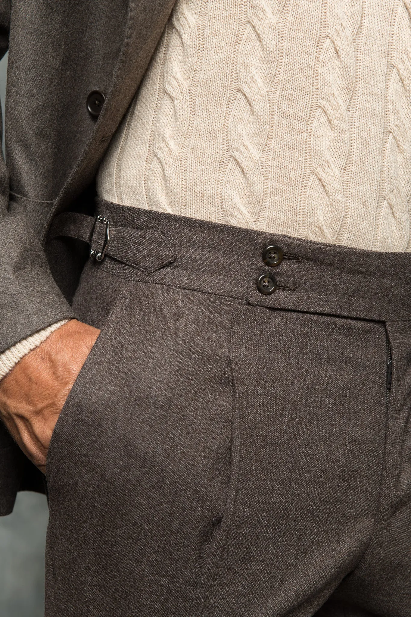 Brown double breasted suit - Made in Italy sold by Pini Parma product image thumbnail 4