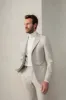Beige herringbone suit - Made in Italy sold by Pini Parma