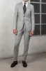 Light grey houndstooth suit - Made in Italy sold by Pini Parma