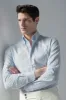 Light blue striped soft oxford button down shirt - Made In Italy sold by Pini Parma
