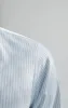 Light blue striped soft oxford button down shirt - Made In Italy sold by Pini Parma