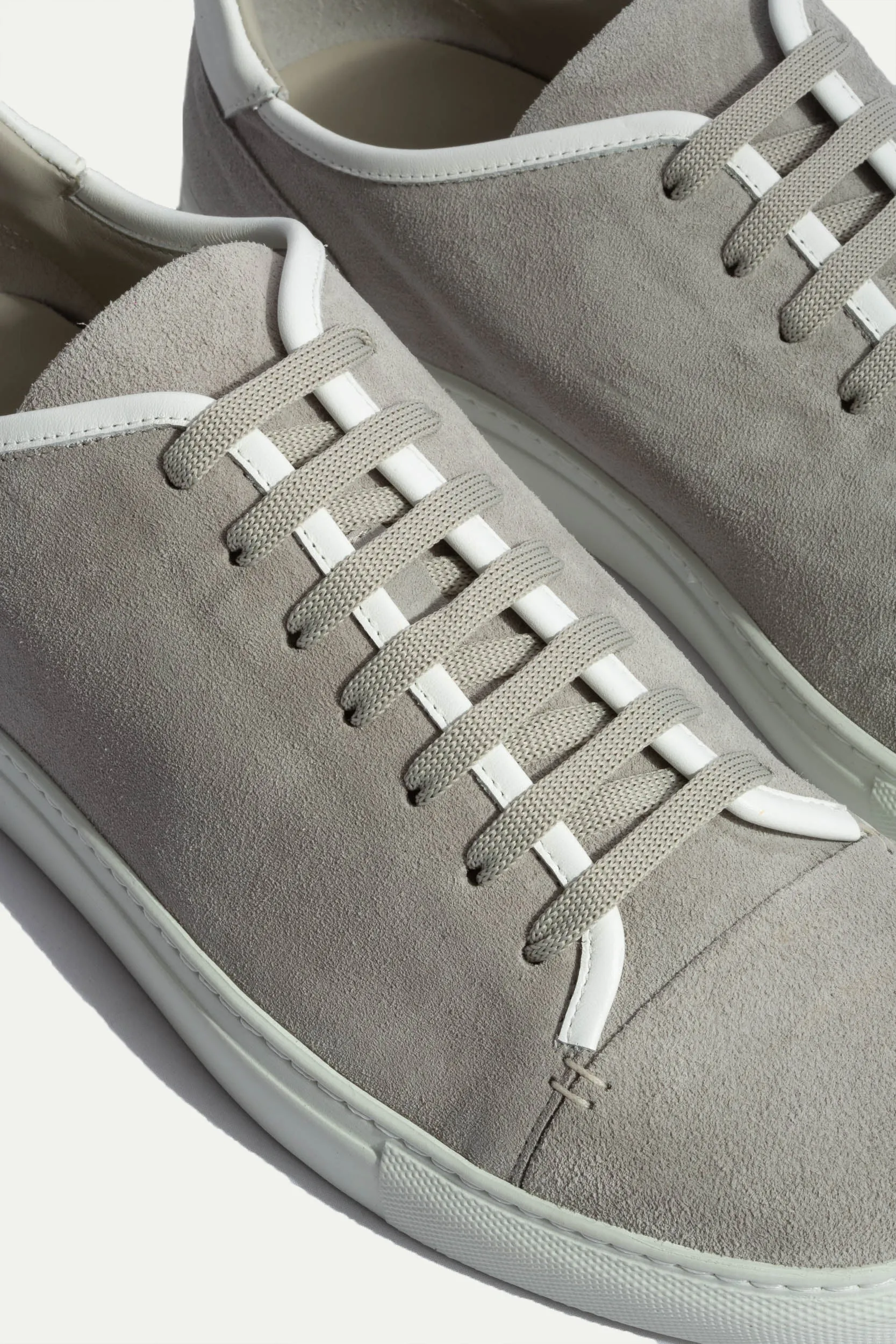 Light grey suede sneakers - Made In Italy sold by Pini Parma product image thumbnail 2