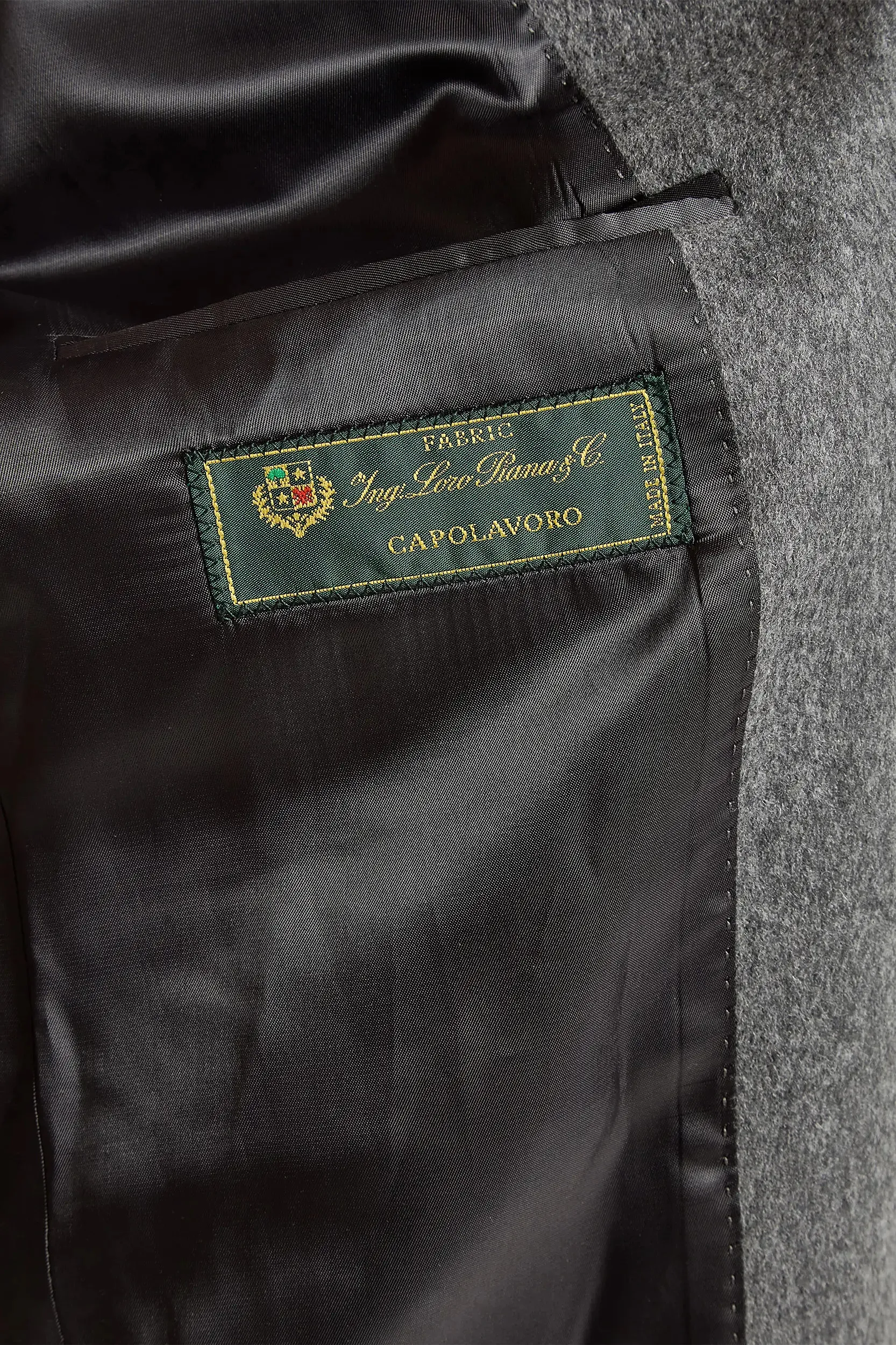 Grey overcoat - Made in Italy sold by Pini Parma product image thumbnail 3