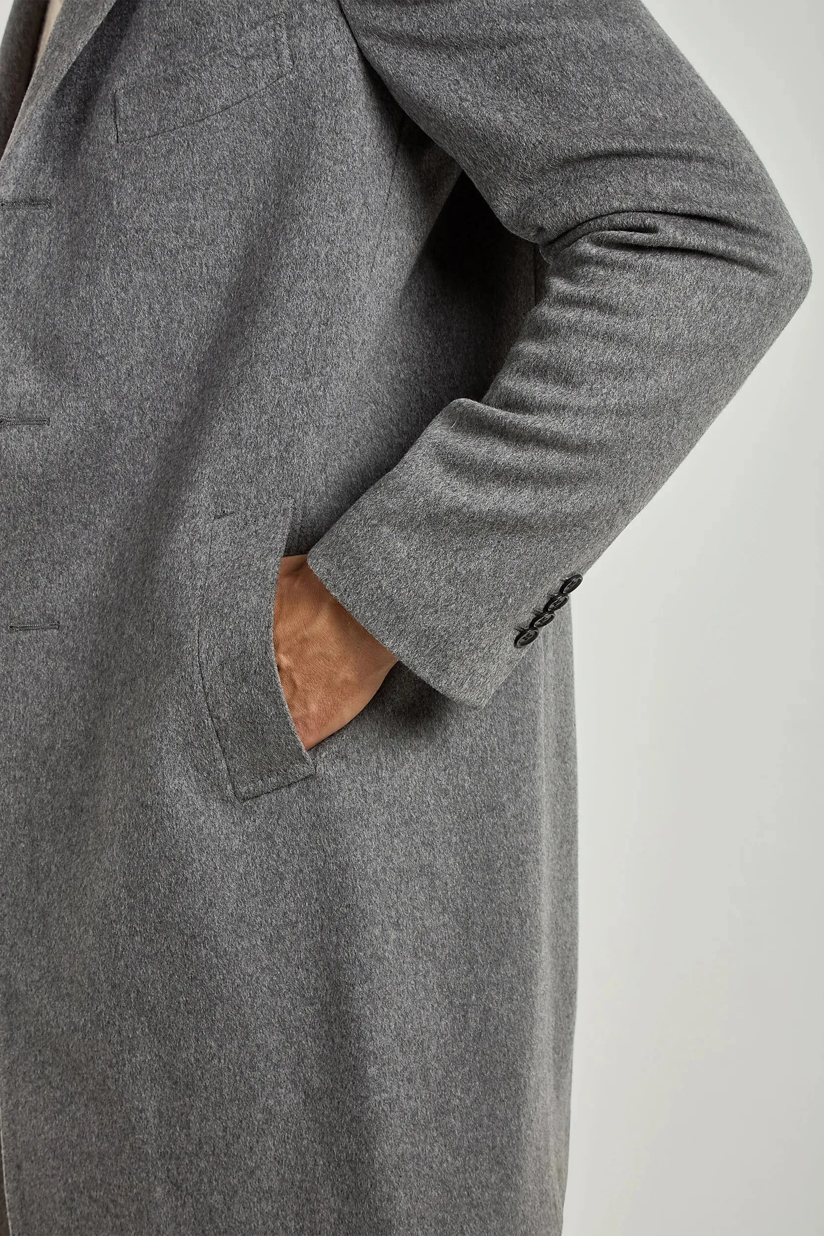 Grey overcoat - Made in Italy sold by Pini Parma product image thumbnail 2