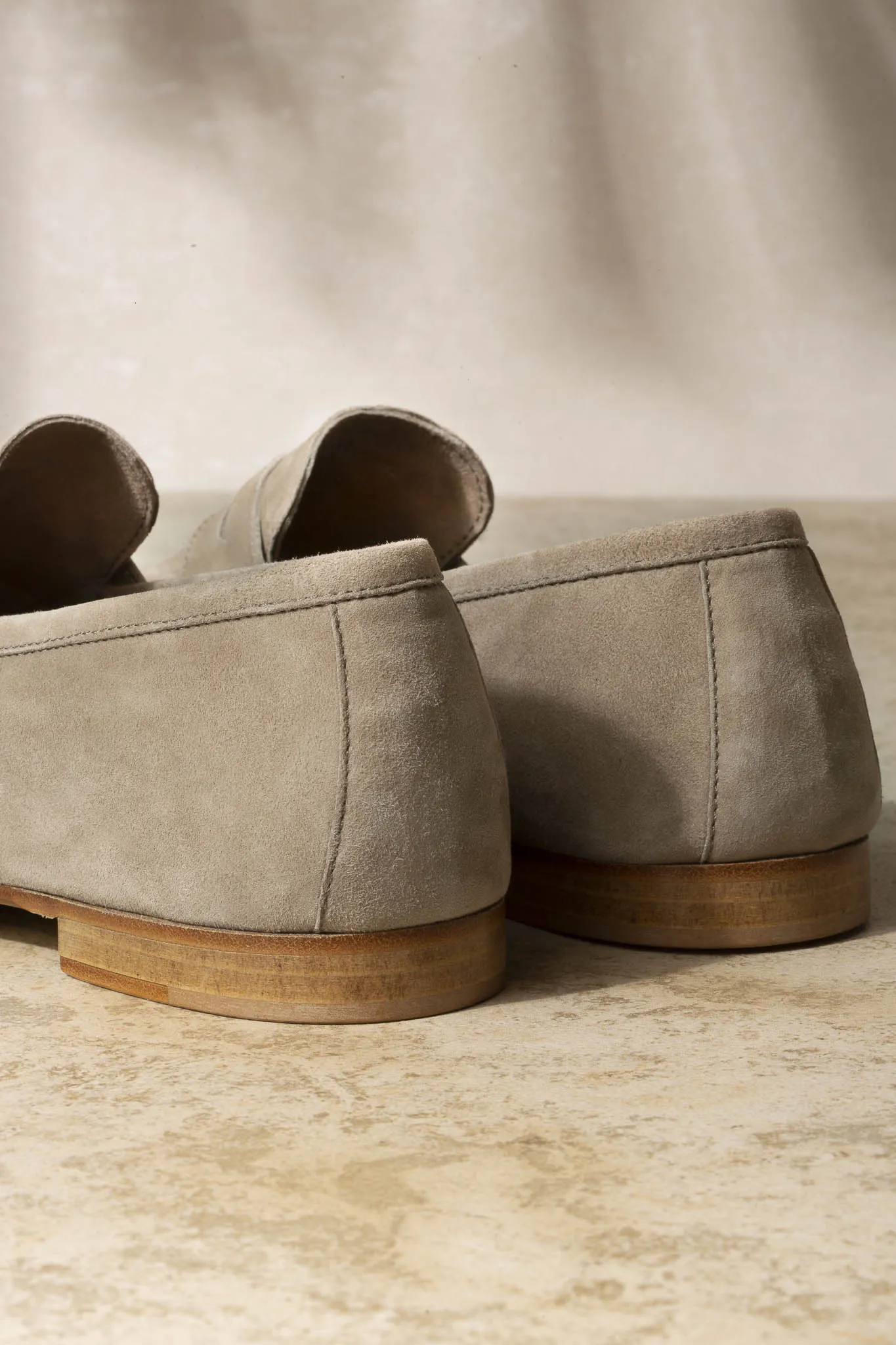 Beige soft penny loafers - Made In Italy sold by Pini Parma product image thumbnail 4