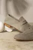 Beige soft penny loafers - Made In Italy sold by Pini Parma