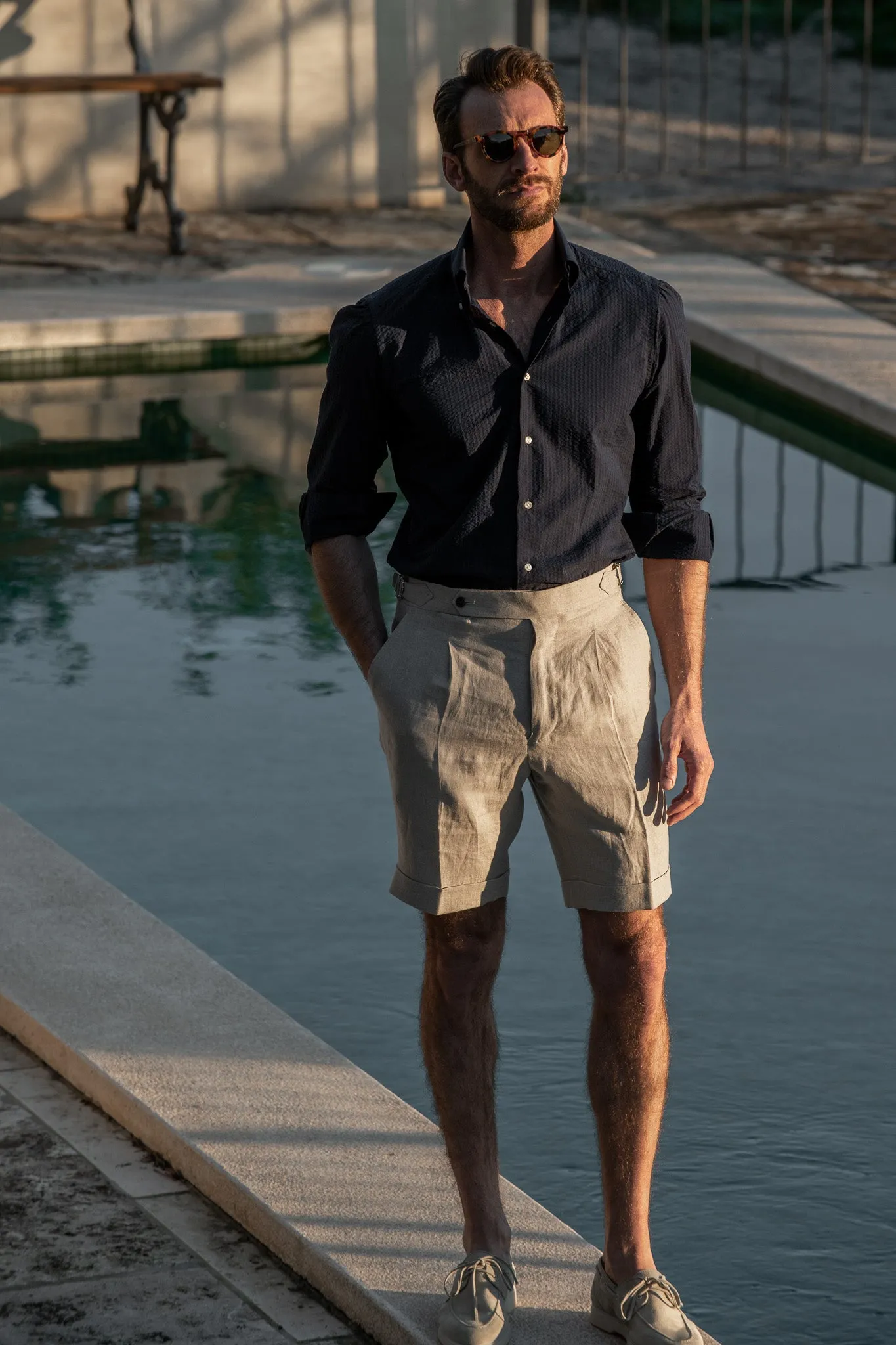 Button down seersucker shirt - Made In Italy sold by Pini Parma product image thumbnail 4