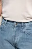 Light blue bleached jeans - Candiani cotton - Made in Italy sold by Pini Parma