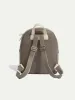 Taupe leather backpack - Made in Italy sold by Pini Parma