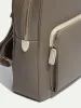 Taupe leather backpack - Made in Italy sold by Pini Parma