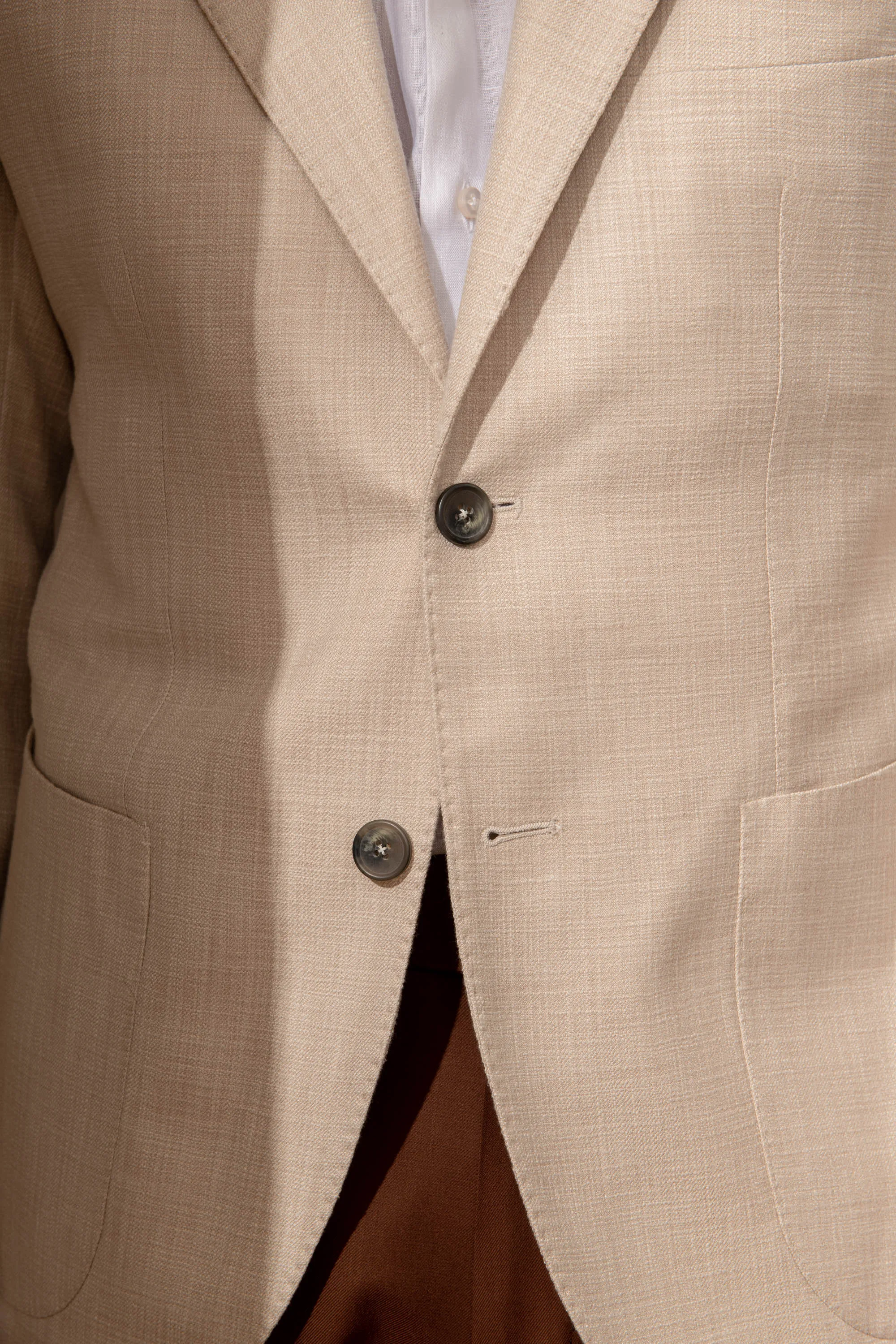 Beige jacket in cotton and silk - Made in Italy sold by Pini Parma product image thumbnail 5