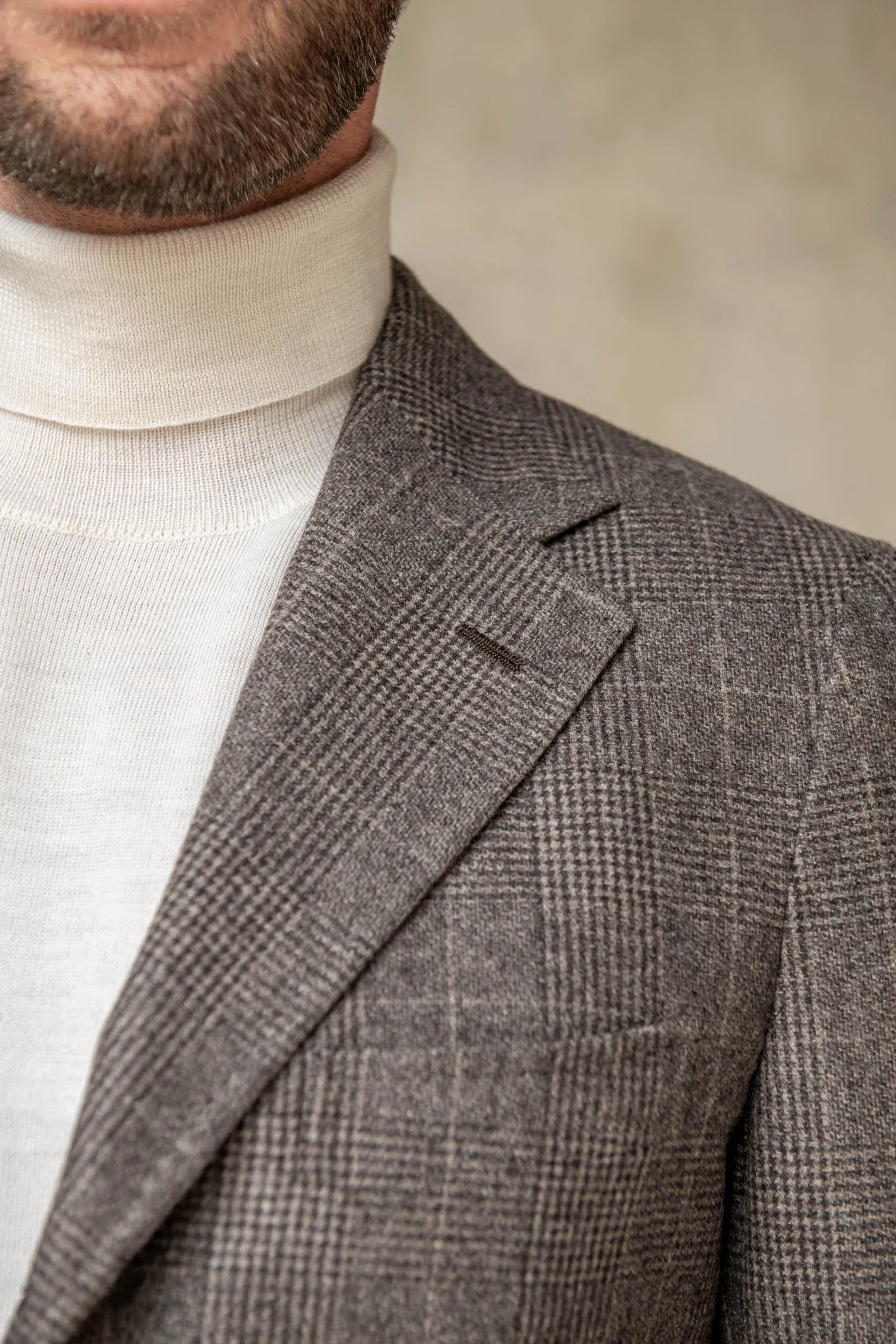 Cream Merino Turtleneck – Made in Italy sold by Pini Parma product image thumbnail 2