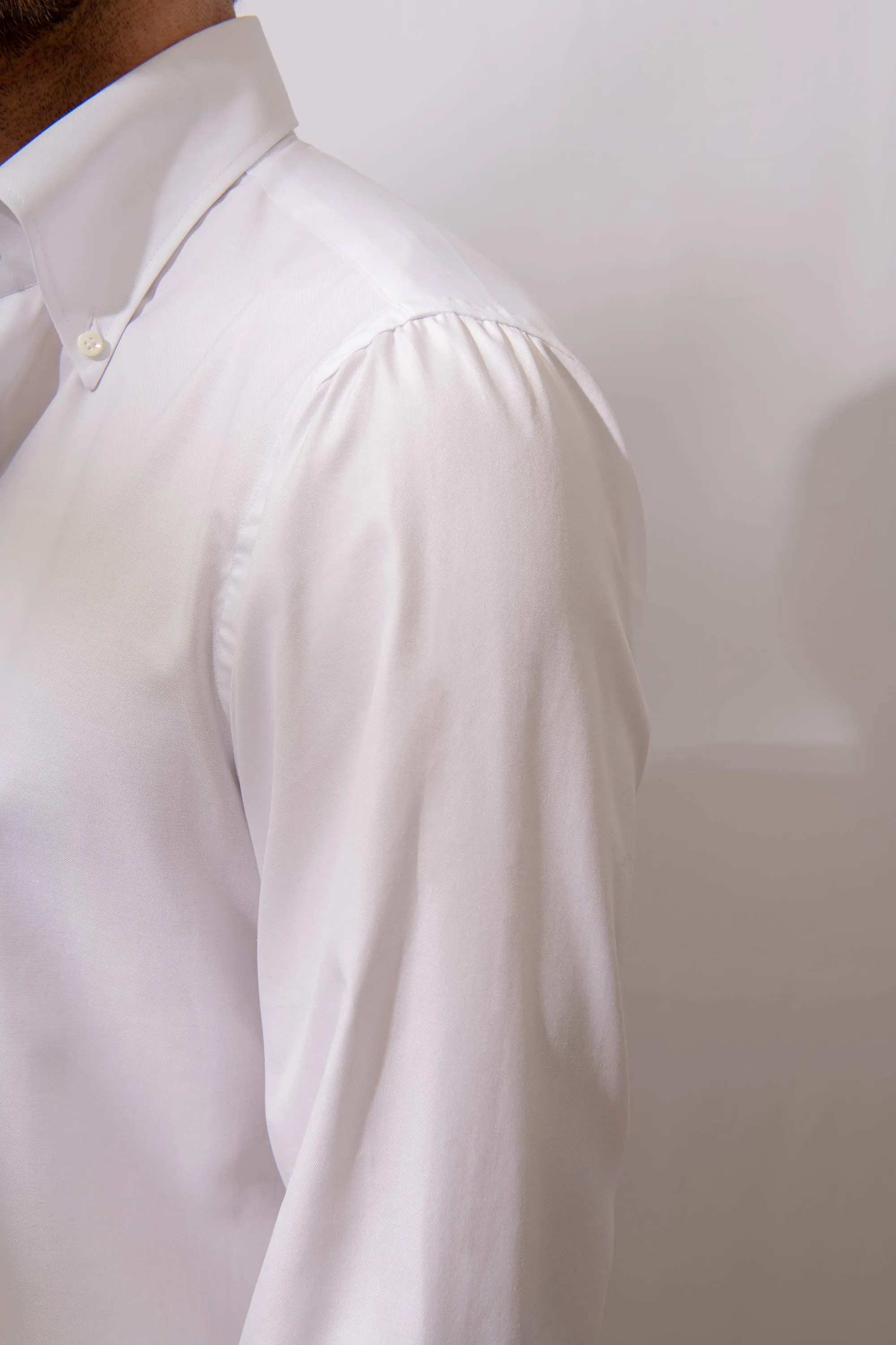Button down white shirt ”Sartoriale collection”- Made In Italy sold by Pini Parma product image thumbnail 3