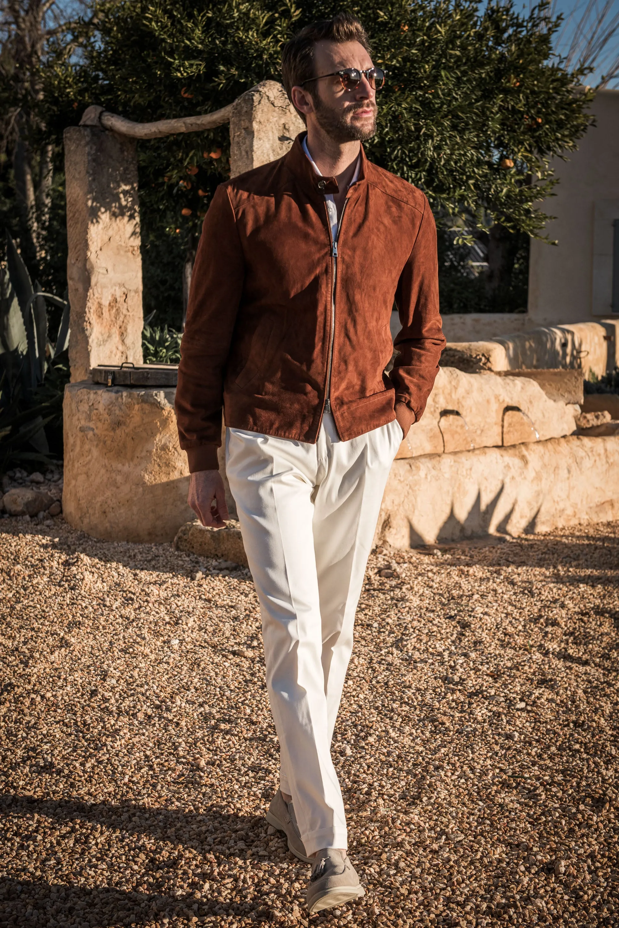 Rusty soft suede jacket – Made in Italy sold by Pini Parma product image thumbnail 4
