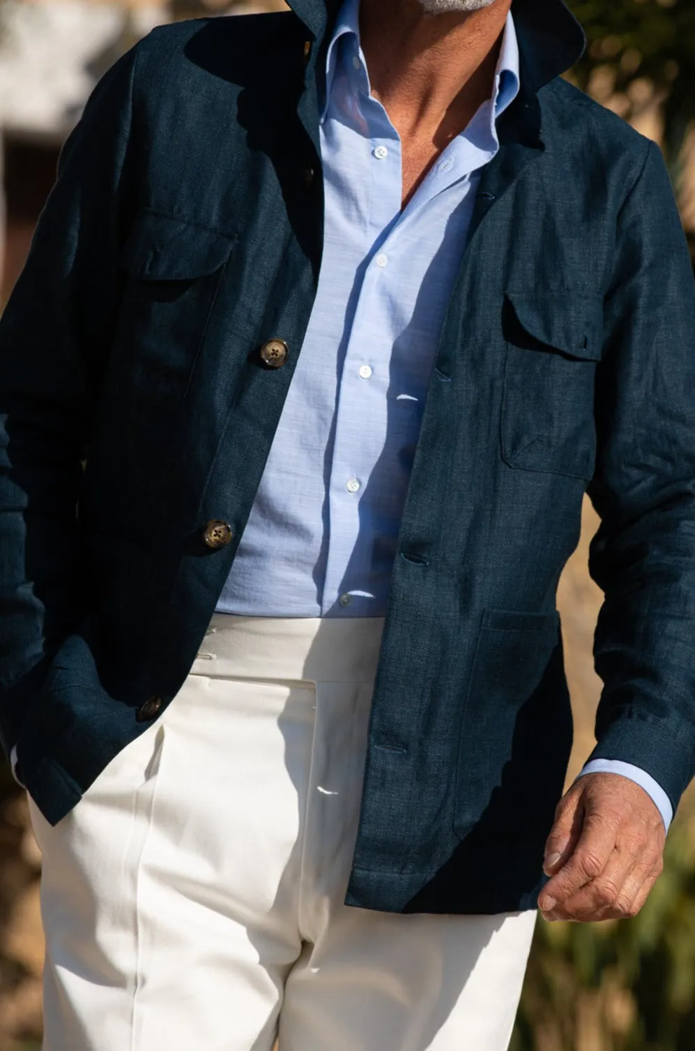 Petrol Safari Jacket – Made in Italy sold by Pini Parma product image thumbnail 2