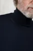 Blue Merino Turtleneck – Made in Italy sold by Pini Parma
