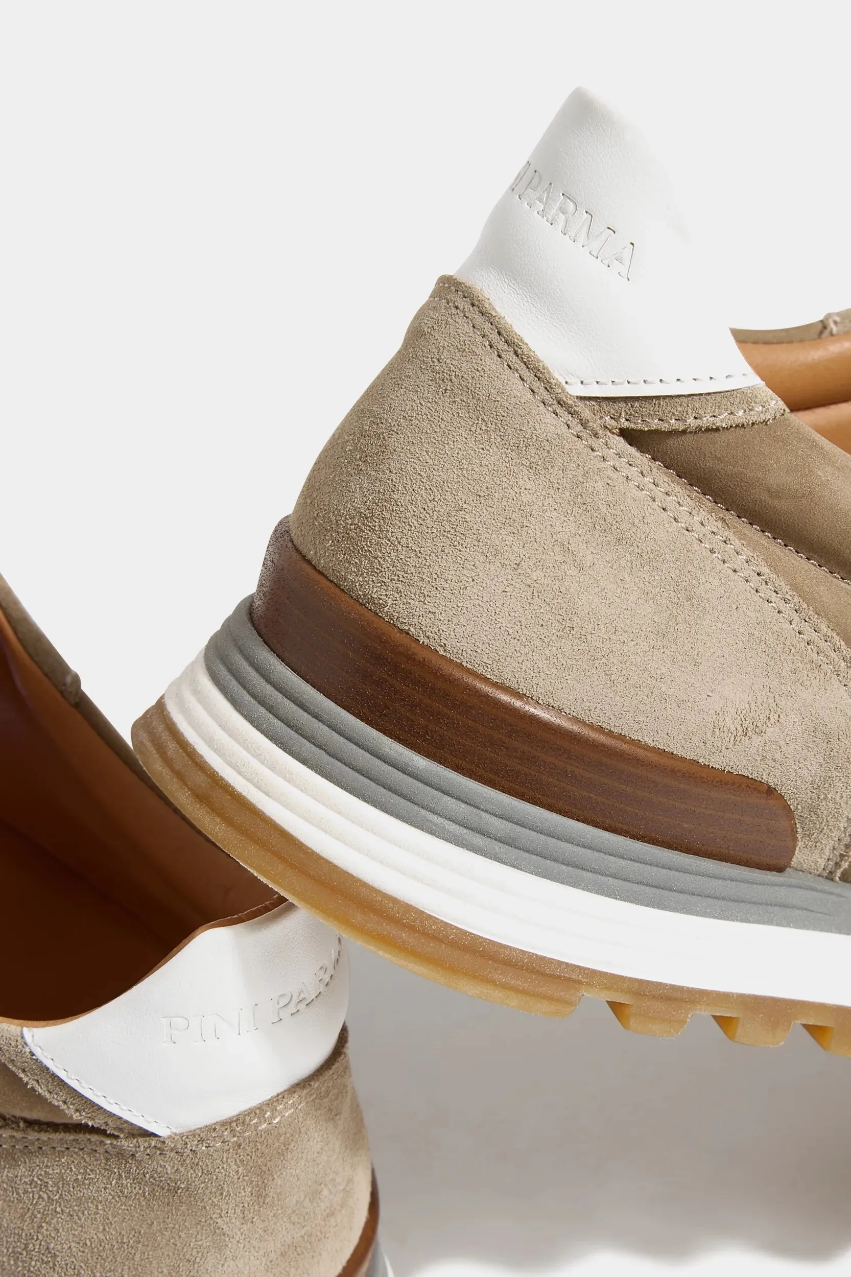 Beige nabuk and suede runners - Made In Italy sold by Pini Parma product image thumbnail 5