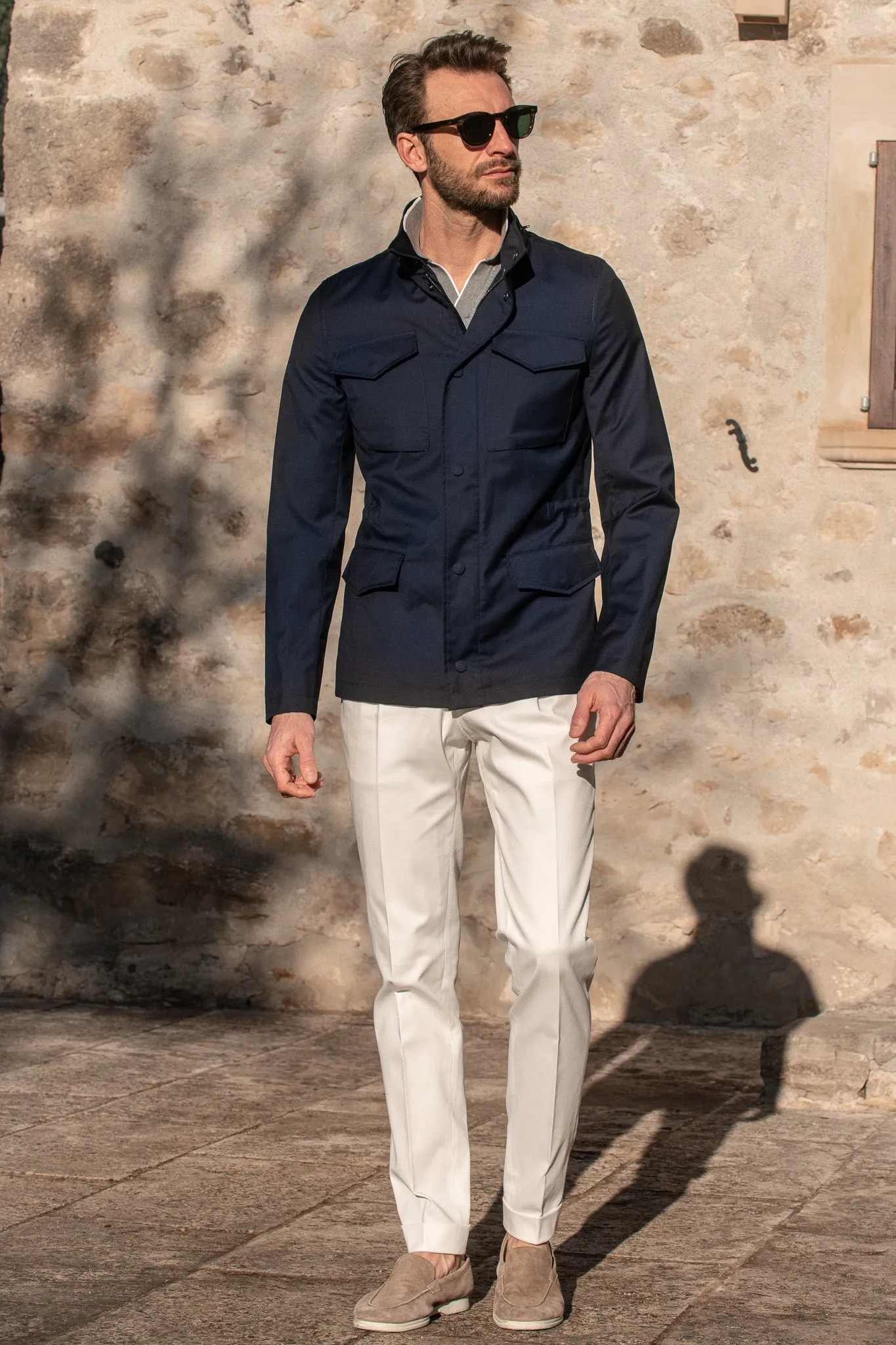 Blue field jacket - Made in Italy sold by Pini Parma product image thumbnail 2