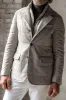 Beige down jacket in Loro Piana wool with Rain System®– Made in Italy sold by Pini Parma