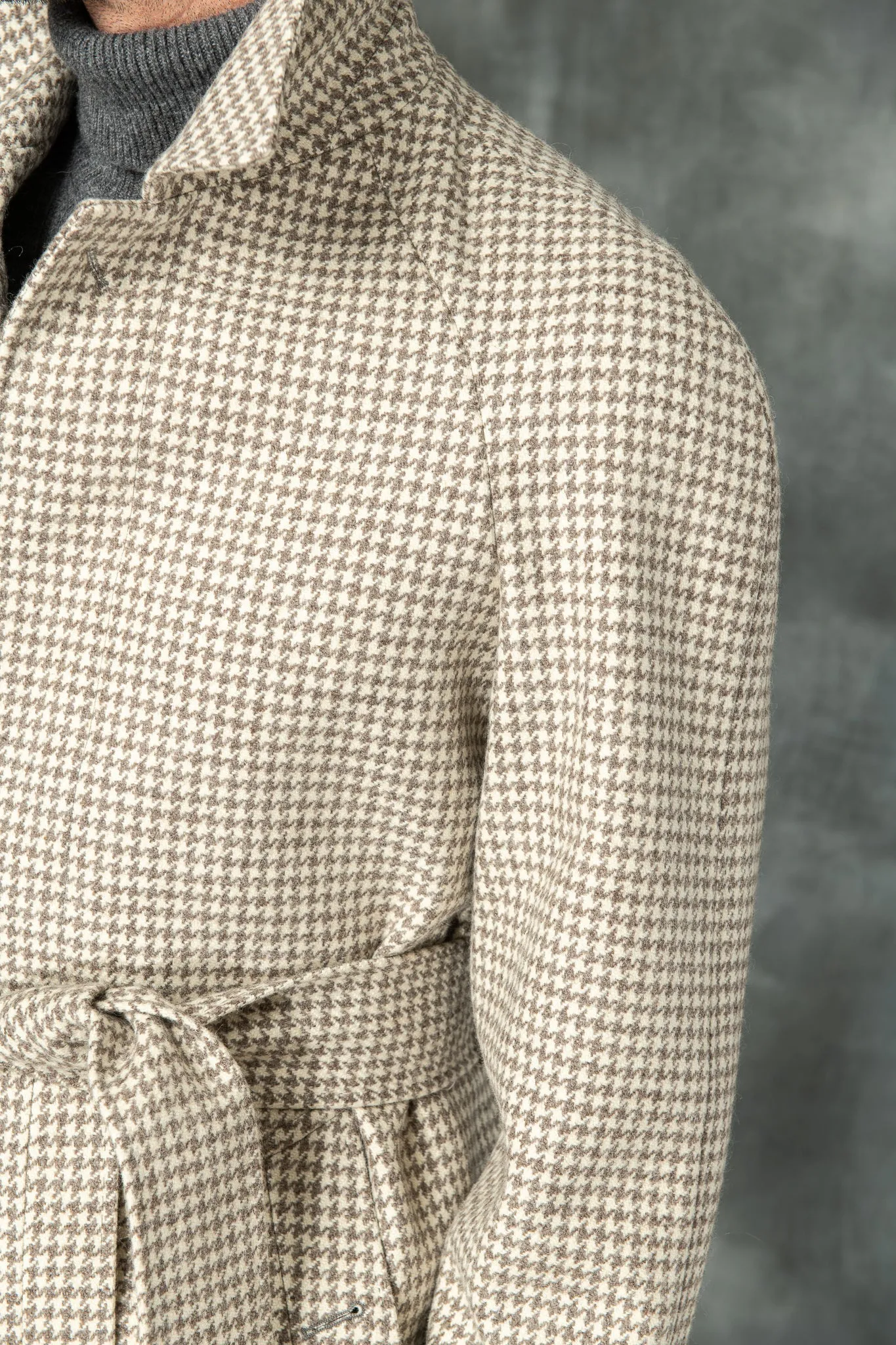 Houndstooth Raglan coat – Made in Italy sold by Pini Parma product image thumbnail 4