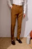 Curry linen trousers "Soragna Capsule Collection" - Made in Italy sold by Pini Parma