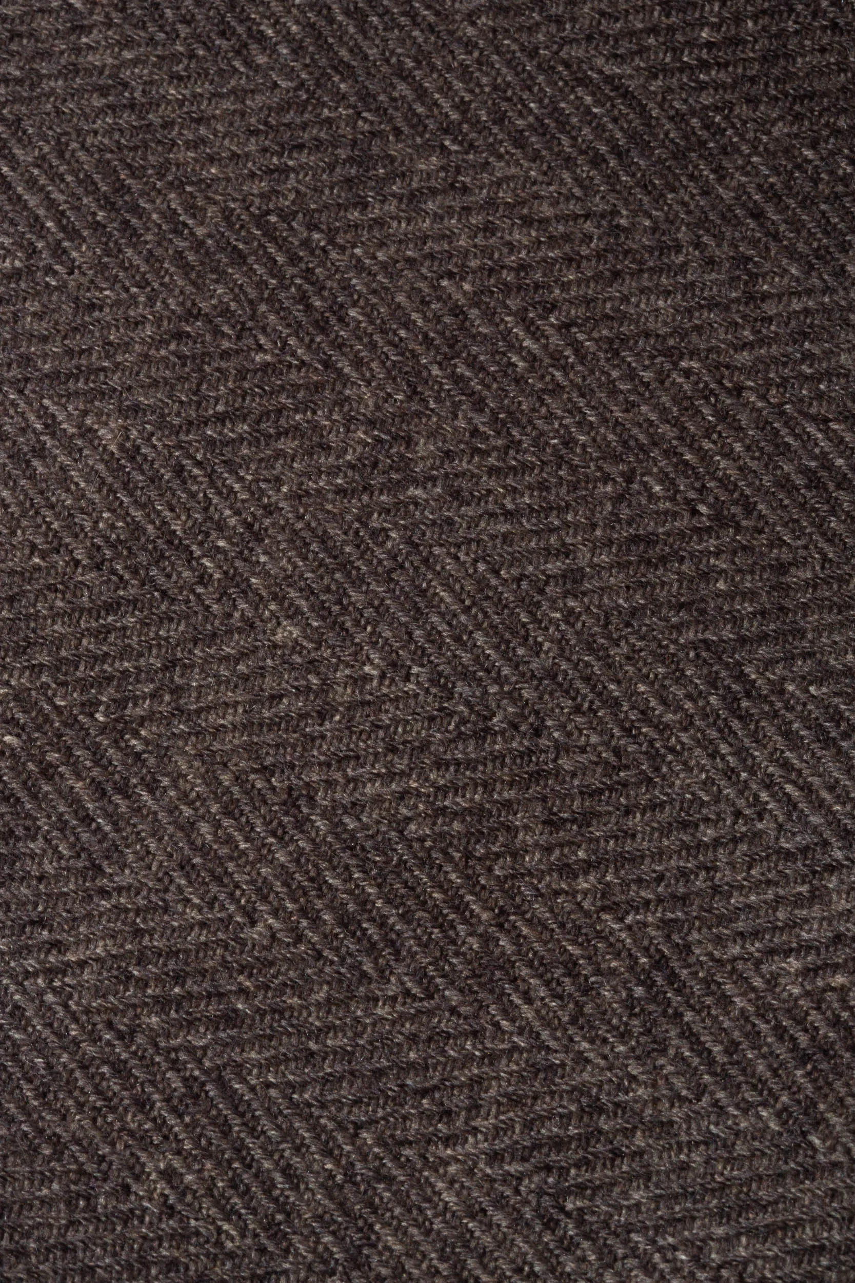 Brown and light blue reversible herringbone scarf - Made in Italy sold by Pini Parma product image thumbnail 4