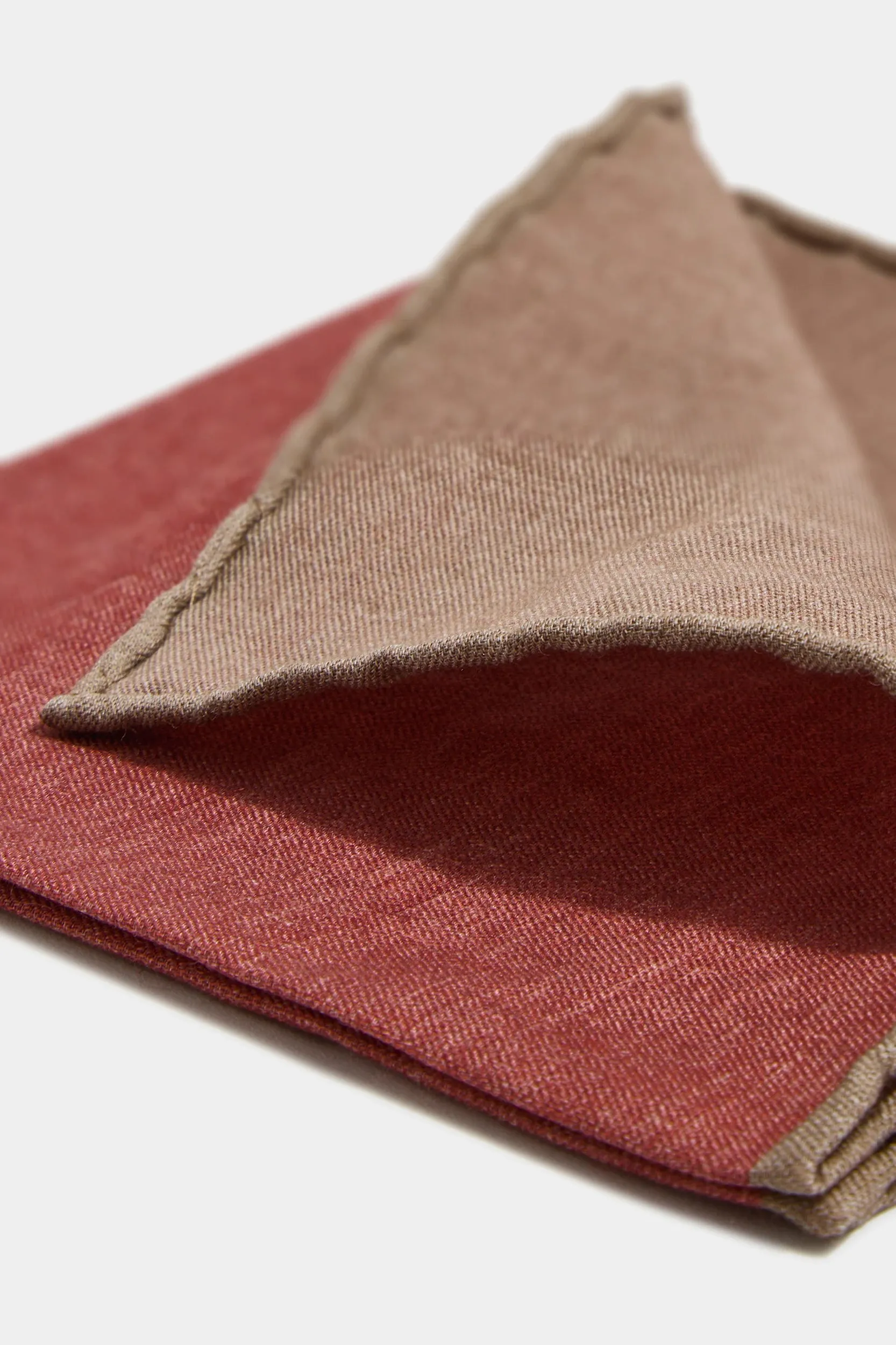 Rusty reversible pocket square - Made in Italy sold by Pini Parma product image thumbnail 2
