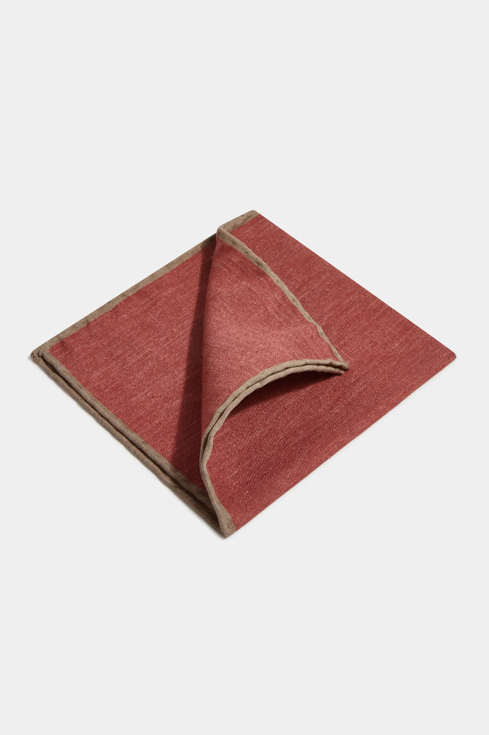 Rusty reversible pocket square - Made in Italy sold by Pini Parma