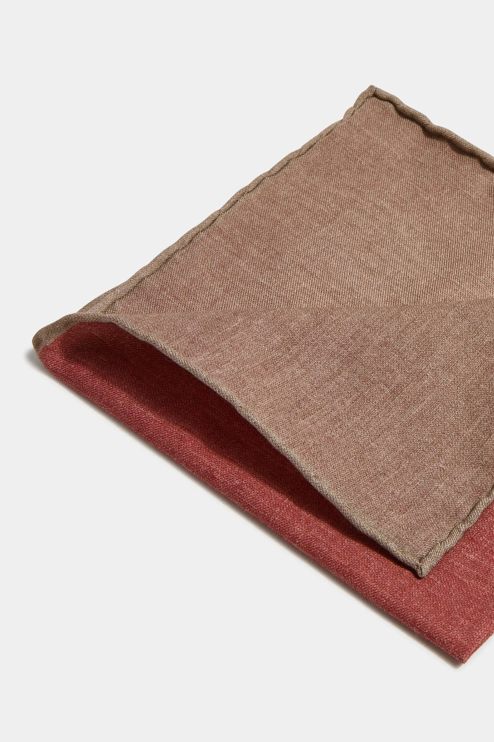 Rusty reversible pocket square - Made in Italy sold by Pini Parma product image thumbnail 3