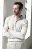 Light beige cashmere polo – Made in Italy sold by Pini Parma
