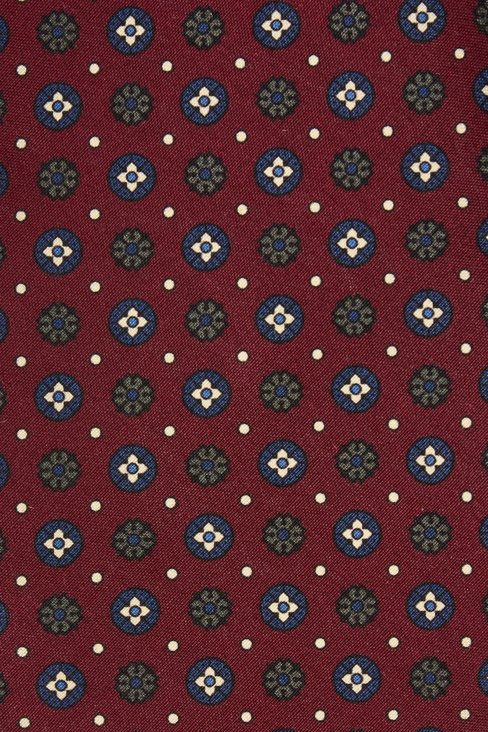 Burgundy fancy silk tie - Made In Italy sold by Pini Parma product image thumbnail 2