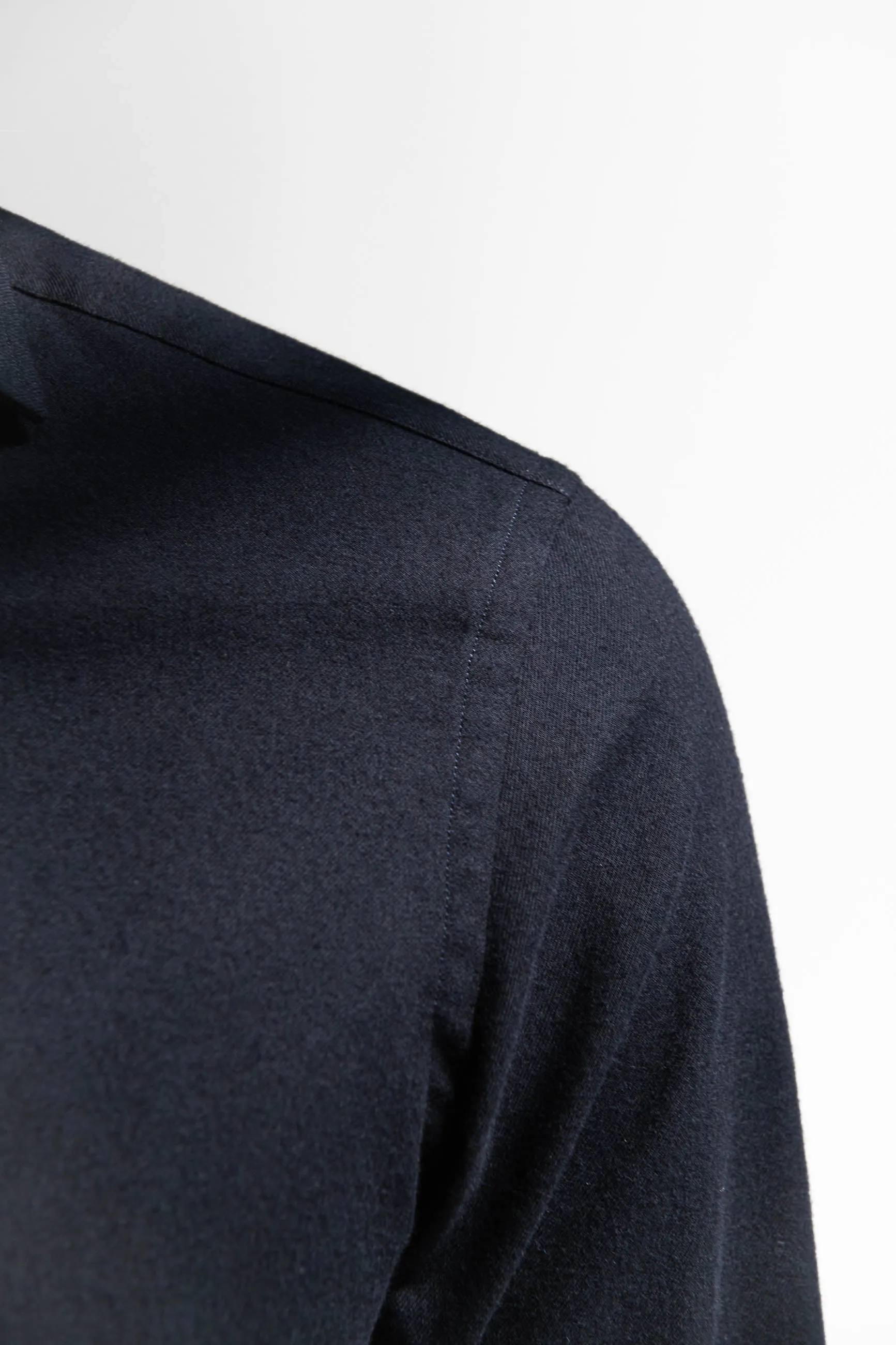 Navy brushed cotton shirt - Made In Italy sold by Pini Parma product image thumbnail 4