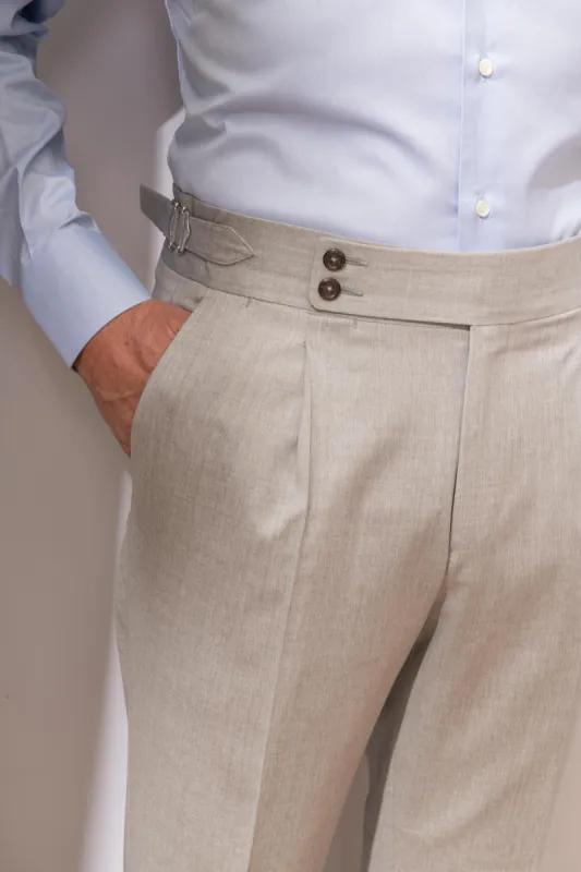 Light grey Soragna trousers - Made in Italy sold by Pini Parma