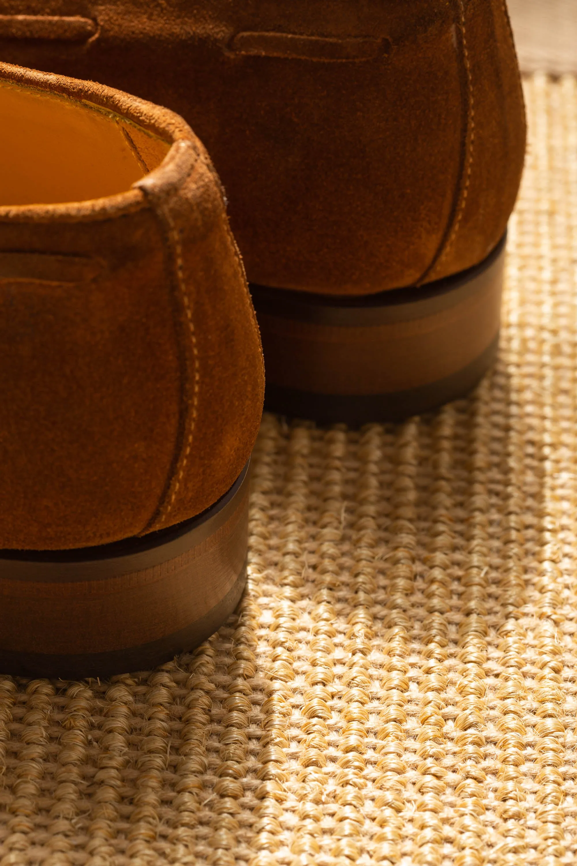 Cognac suede tassel loafers - Made In Italy sold by Pini Parma product image thumbnail 3