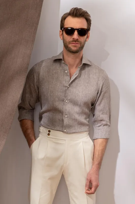 Desert linen shirt - Made in Italy sold by Pini Parma