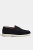 Blue penny loafers - Made in Italy sold by Pini Parma