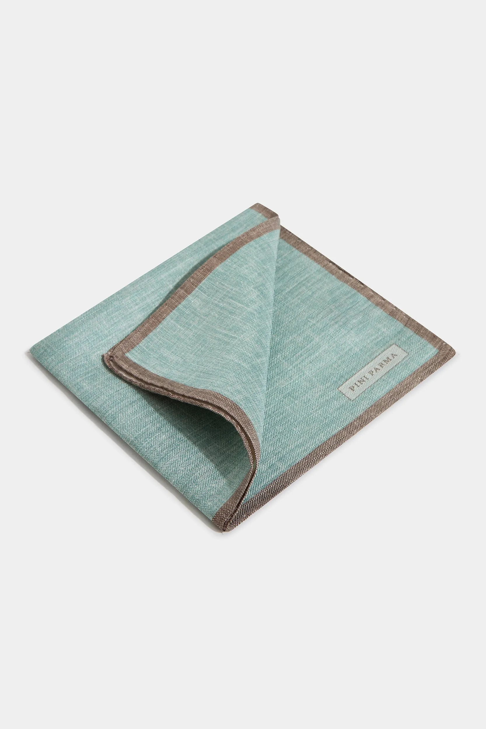 Sage reversible pocket square - Made in Italy sold by Pini Parma product image thumbnail 3