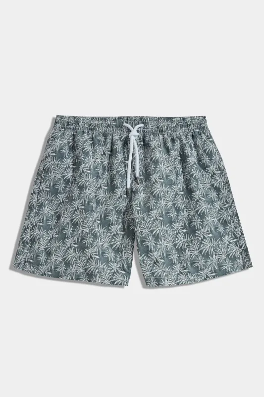 Green palm swimshorts - Made in Italy sold by Pini Parma