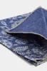 Blue flower fancy pocket square - Made in Italy sold by Pini Parma